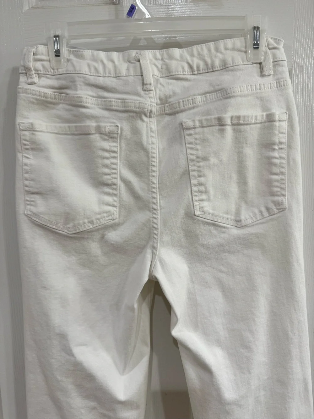 Oat New York White Cropped Straight Jeans